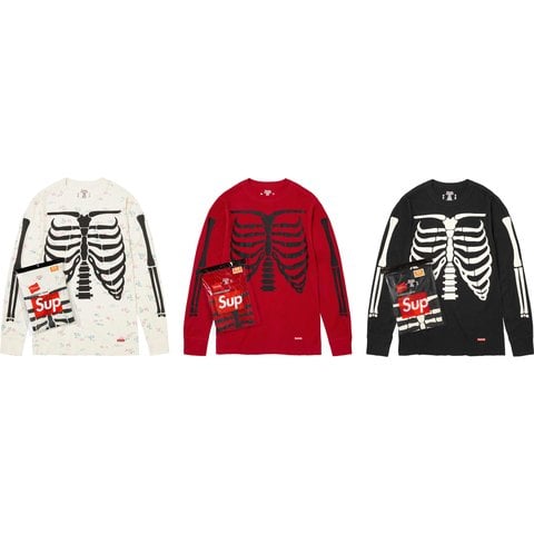 Supreme Supreme/Hanes Bones Thermal Crew (1 Pack)