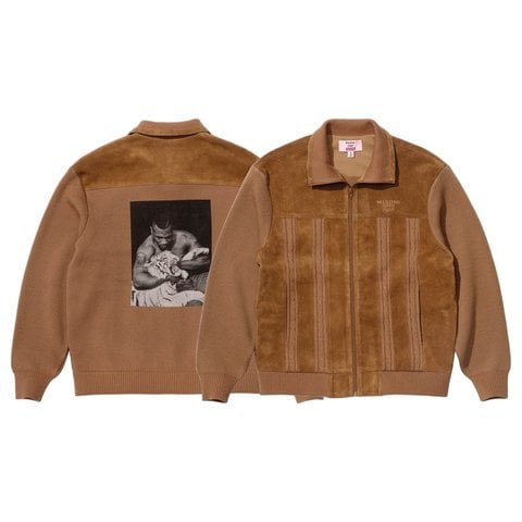 Supreme Supreme/Martine Rose Suede Zip Up Cardigan